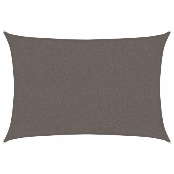 vidaXL Plachta proti slunci 160 g/m² antracitová 2,5 x 3,5 m HDPE