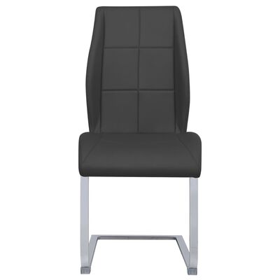 vidaXL Konzolové jídelní židle 2 ks šedé umělá kůže