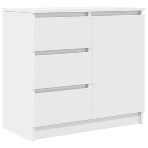 vidaXL Př&iacute;born&iacute;k se z&aacute;suvkou b&iacute;l&yacute; 71x35x65 cm kompozitn&iacute; dřevo