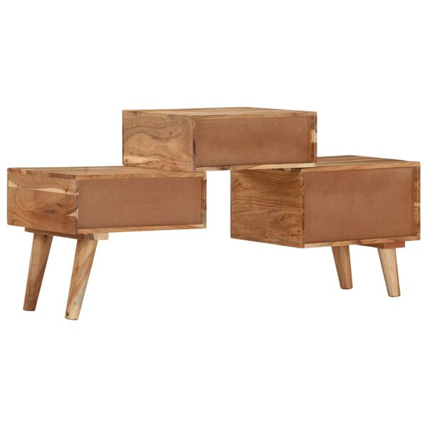 vidaXL TV stolek 108 x 30 x 49 cm masivn&iacute; ak&aacute;ciov&eacute; dřevo