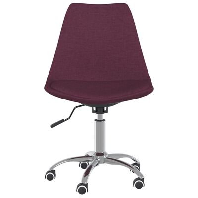 vidaXL Otočné jídelní židle 6 ks fialové textil