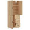 vidaXL Skř&iacute;ň highboard dub sonoma 69,5 x 34 x 180 cm kompozitn&iacute; dřevo