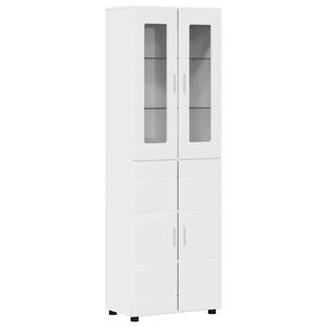 vidaXL Vysok&yacute; bufet FLORIN Vysoce leskl&aacute; b&iacute;l&aacute; 60 x 35 x 182 cm