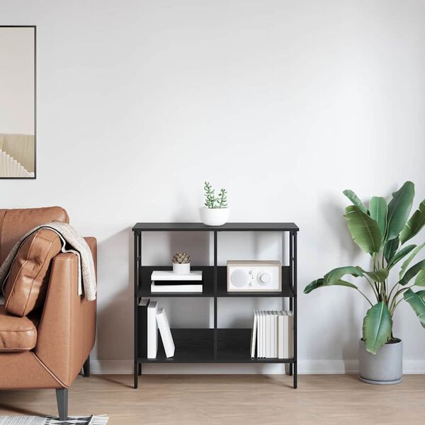 vidaXL Knihovna Čern&yacute; dub 82 x 32 x 79 cm kompozitn&iacute; dřevo