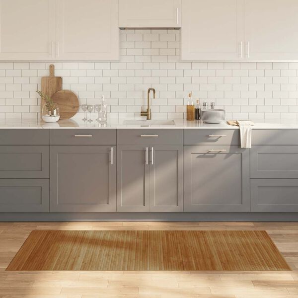 vidaXL Koberec obd&eacute;ln&iacute;kov&yacute; hněd&yacute; 80 x 200 cm bambus