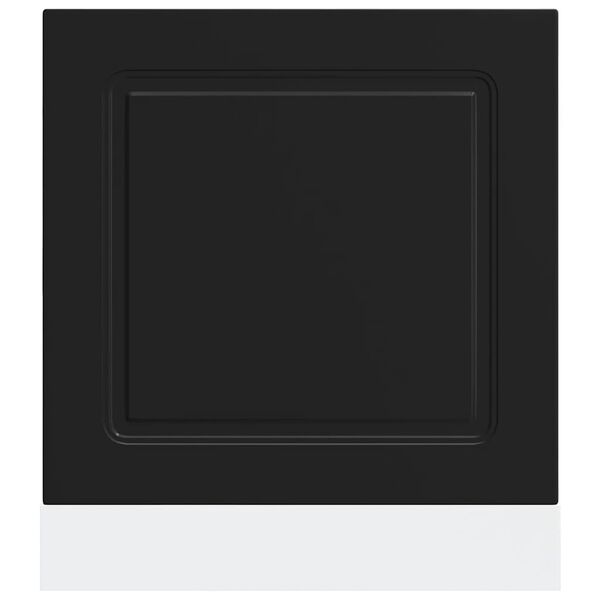 vidaXL Panel na myčku "Kalmar" čern&yacute; 60x1,5x67 cm kompozitn&iacute; dřevo