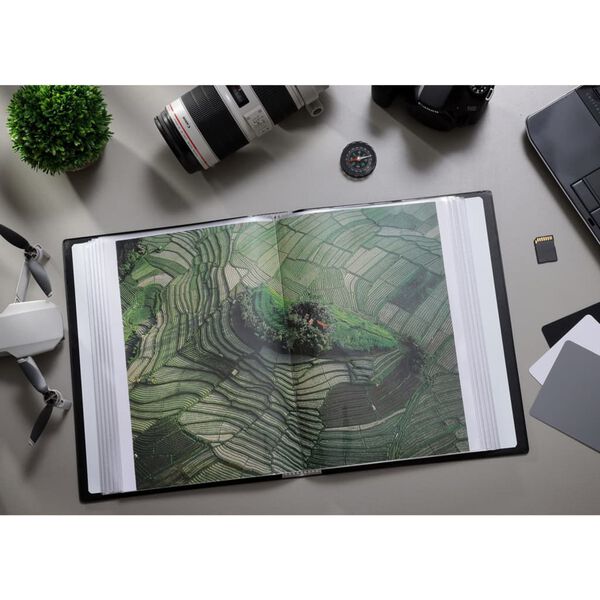 rillstab Katalogov&aacute; kniha A4 100 kapes čern&aacute;