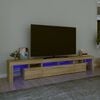vidaXL TV skř&iacute;ňka s LED osvětlen&iacute;m dub sonoma 230x36,5x40 cm