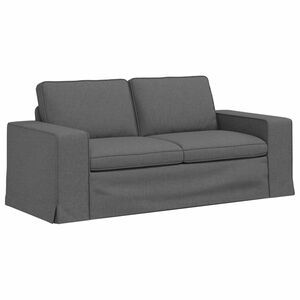 vidaXL Pohovka Tmavě &scaron;ed&aacute; 182 x 80 x 82 cm textil