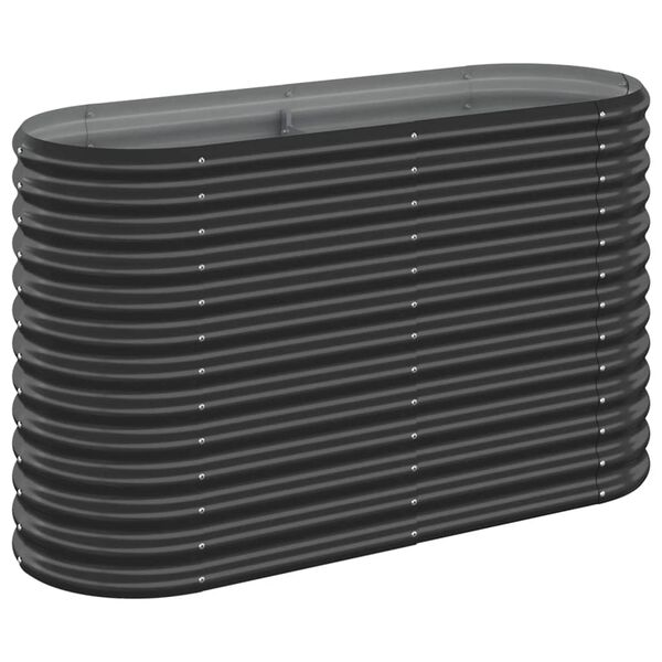 vidaXL Vyv&yacute;&scaron;en&yacute; z&aacute;hon pozinkovan&aacute; ocel 114x40x68 cm antracitov&yacute;