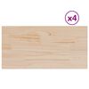 vidaXL Stoln&iacute; desky 4 ks 90x45x2,5 cm obd&eacute;ln&iacute;kov&eacute; masivn&iacute; borov&eacute; dřevo
