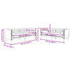 vidaXL 2d&iacute;ln&aacute; sedac&iacute; souprava Chesterfield s podhlavn&iacute;ky růžov&aacute; samet