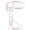 vidaXL Dětsk&eacute; hři&scaron;tě na zahradu impregnovan&eacute; borov&eacute; dřevo
