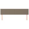 vidaXL Čelo postele 2 ks taupe 90x5x78/88 cm textil