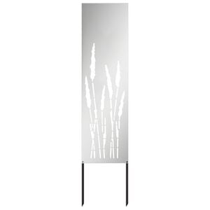 vidaXL Soukrom&iacute; na zahradě Stř&iacute;brn&aacute; 32 x 140 cm Pozinkovan&aacute; ocel