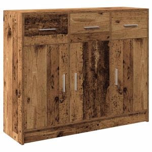 vidaXL Př&iacute;born&iacute;k old wood 91x28x75 cm kompozitn&iacute; dřevo