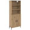 vidaXL Vysok&yacute; bufet Artisanov&yacute; dub 69,5 x 32,5 x 180 cm