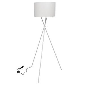 vidaXL Stojac&iacute; lampa se stojanem b&iacute;l&aacute; 139 cm