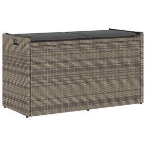 vidaXL Venkovn&iacute; lavice s pol&scaron;t&aacute;řem &scaron;ed&aacute; 100 cm Poly ratan
