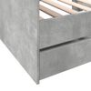vidaXL Válenda se zásuvkami bez matrace betonově šedá 90 x 190 cm