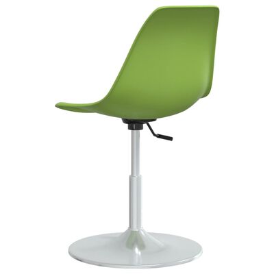 vidaXL Otočné jídelní židle 4 ks zelené PP