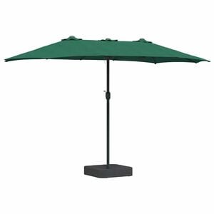 vidaXL Zahradn&iacute; slunečn&iacute;k 385 x 209 x 244 cm Polyester a ocel Zelen&aacute;