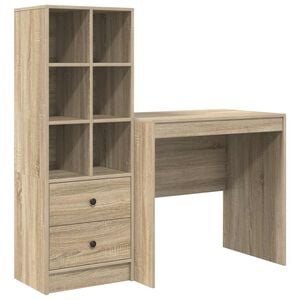 vidaXL Stůl Sonoma dub 125,5 x 50 x 127 cm 2 ks