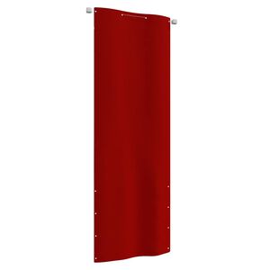 vidaXL Balkonov&aacute; z&aacute;stěna červen&aacute; 80 x 240 cm oxfordsk&aacute; l&aacute;tka