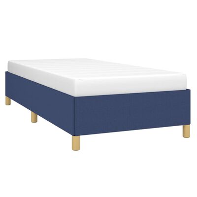 vidaXL Rám postele modrá 100x200 cm textil