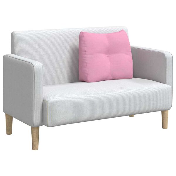 vidaXL Polštář na záda Růžová 60 x 24 x 50 cm textil