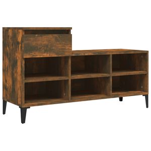 vidaXL Botn&iacute;k kouřov&yacute; dub 102x36x60 cm kompozitn&iacute; dřevo