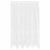 vidaXL Čipkov&yacute; Z&aacute;věs se z&aacute;clonami B&iacute;l&aacute; 180 x 150 cm Polyester