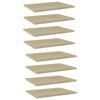 vidaXL Př&iacute;davn&eacute; police 8 ks dub sonoma 40 x 30 x 1,5 cm dřevotř&iacute;ska