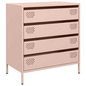 vidaXL Př&iacute;born&iacute;k růžov&yacute; 68 x 39 x 73,5 cm ocel v&aacute;lcovan&aacute; za studena