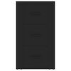 vidaXL Př&iacute;born&iacute;k čern&yacute; 40x33x70 cm kompozitn&iacute; dřevo