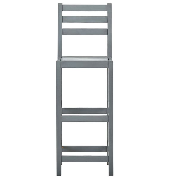 vidaXL Barov&eacute; stoličky 4 ks &scaron;ed&eacute; masivn&iacute; ak&aacute;ciov&eacute; dřevo