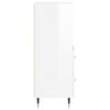 vidaXL Příborník bílý s vysokým leskem 34,5x34x90 cm kompozitní dřevo
