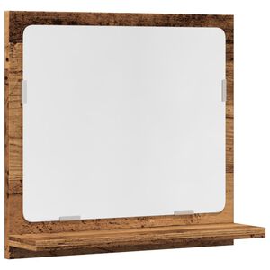 vidaXL Koupelnov&aacute; skř&iacute;ňka se zrcadlem old wood 40x11x37 cm kompozit