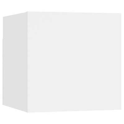 vidaXL Nástěnná TV skříňka bílá kompozitní dřevo