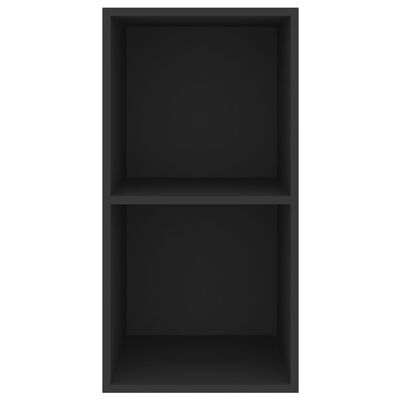 vidaXL Nástěnná TV skříňka černá 37 x 37 x 72 cm dřevotříska