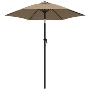 vidaXL Slunečn&iacute;k taupe 200 x 224 cm hlin&iacute;k