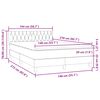 vidaXL Box spring postel s matrac&iacute; tmavě zelen&aacute; 140x210 cm samet