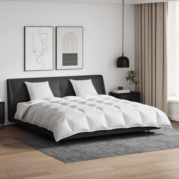 vidaXL Sada přikr&yacute;vek s pol&scaron;t&aacute;řem 3 pcs B&iacute;l&aacute; Peř&iacute;