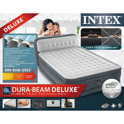 Intex Nafukovací postel Dura-Beam Deluxe Ultra Plush Headboard 86 cm