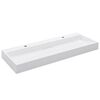 vidaXL Umyvadlo 120 x 46 x 11 cm miner&aacute;ln&iacute;/mramorov&yacute; kompozit b&iacute;l&eacute;