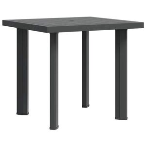 vidaXL Zahradn&iacute; stůl antracitov&yacute; 80 x 75 x 72 cm plast