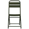 vidaXL Skládací židle do zahrady 2 pcs Zelená 55 x 56.5 x 91 cm Ocel