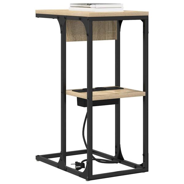 vidaXL Nočn&iacute; skř&iacute;ňka Sonoma dub 41,5 x 26 x 60,5 cm kompozitn&iacute; dřevo