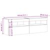 vidaXL N&aacute;stěnn&eacute; TV skř&iacute;ňky s LED osvětlen&iacute;m 2 ks hněd&yacute; dub 60x30x40 cm