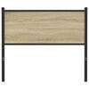 vidaXL N&aacute;hradn&iacute; čelo postele dub sonoma 107 cm kompozitn&iacute; dřevo a ocel